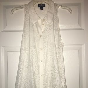 Button up white blouse